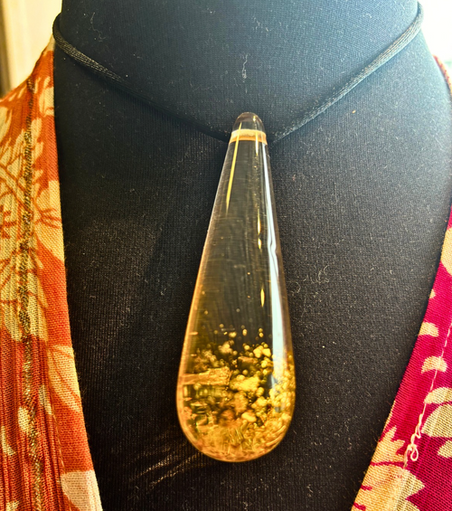 Gilded Raindrop Necklace