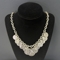 Vintage Greek Coin Statement Necklace