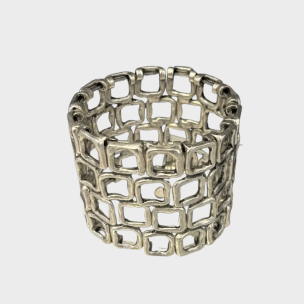 Helix Openwork Statement Cuff Bracelet