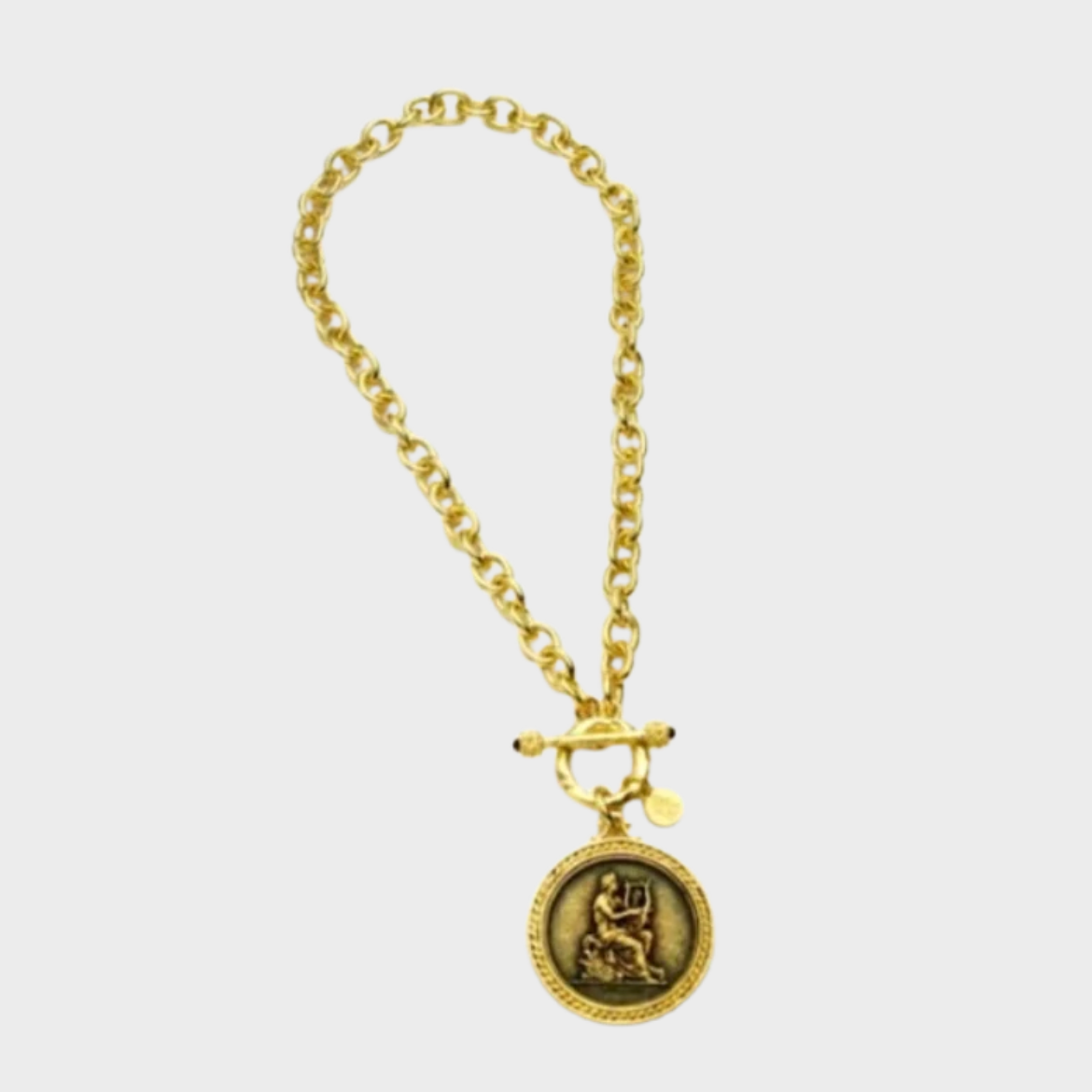 Marianne Medallion Cable Chain Necklace