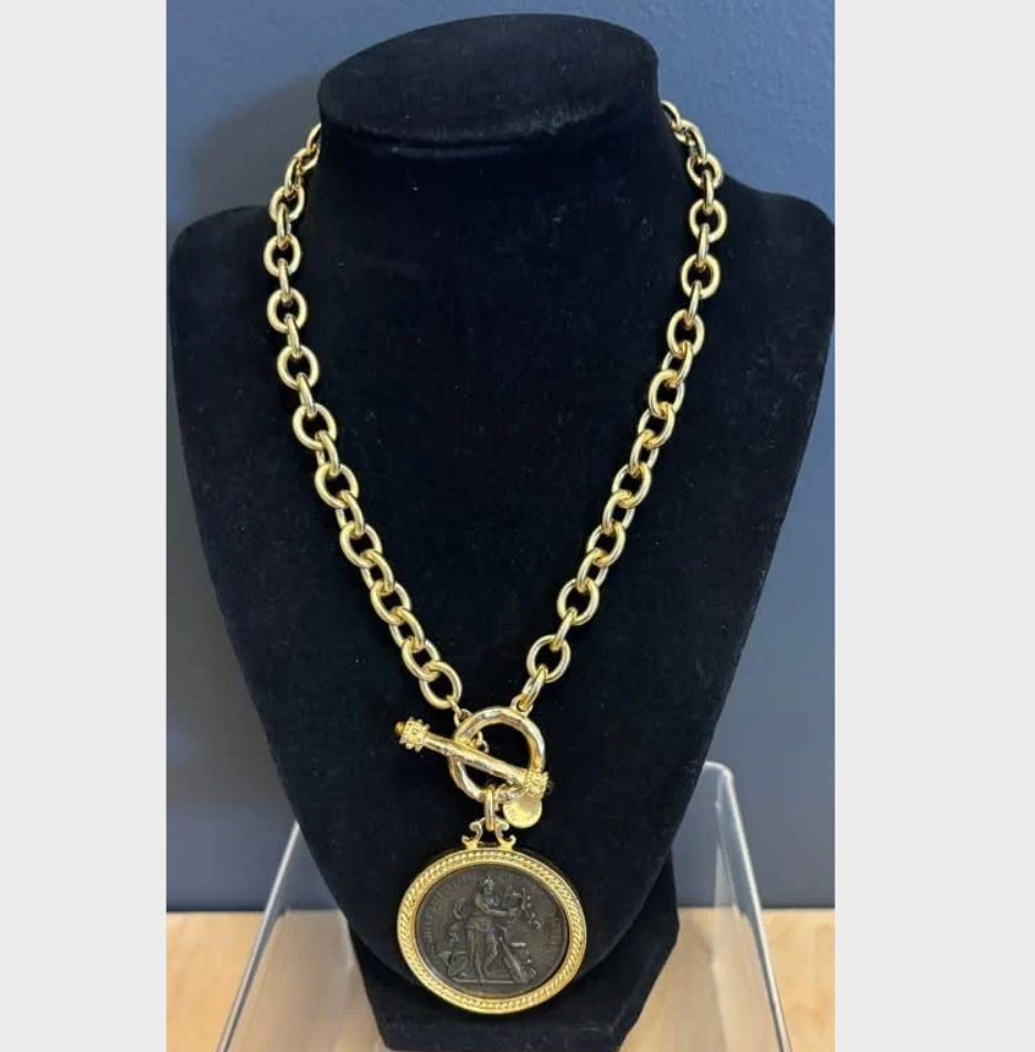 Marianne Medallion Cable Chain Necklace