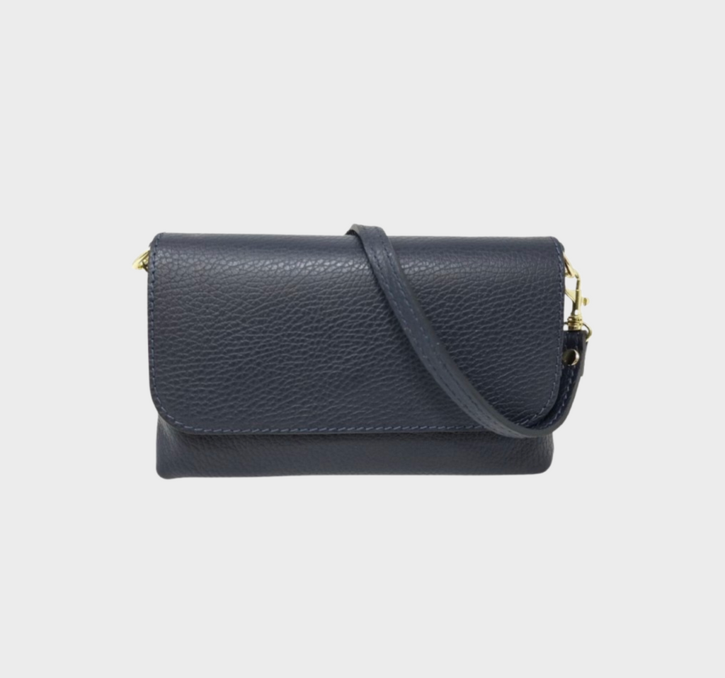Milano Italian Leather Convertible Crossbody Bag