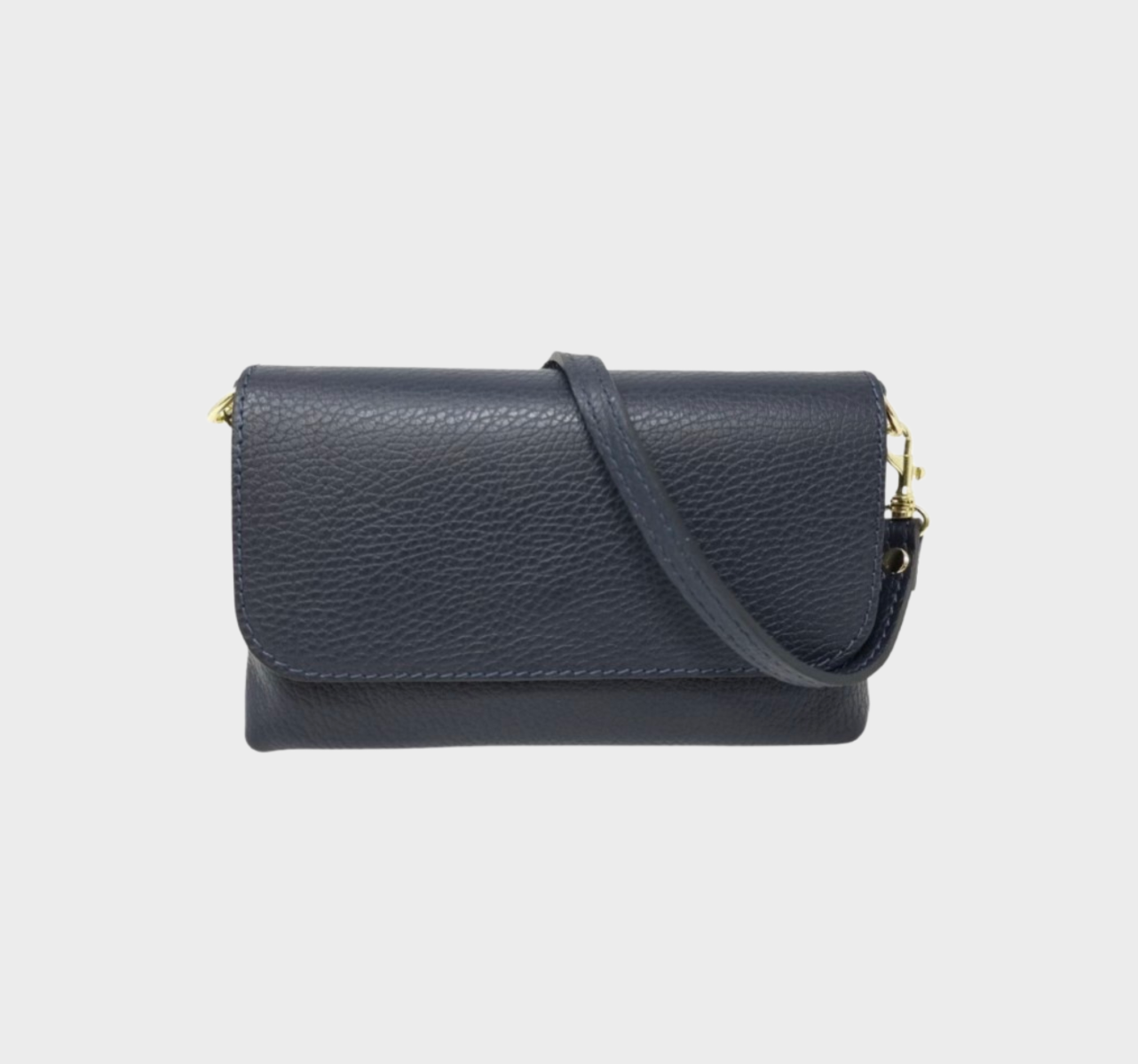 Milano Italian Leather Convertible Crossbody Bag